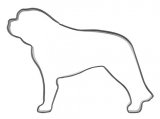 Ausstechform Bernhardiner Hund