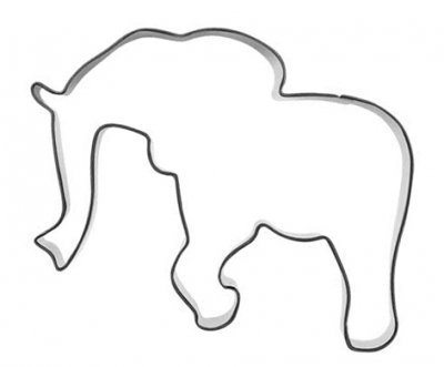Ausstechform Elefant